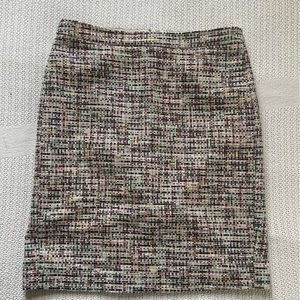 JCrew multi colored pencil skirt
